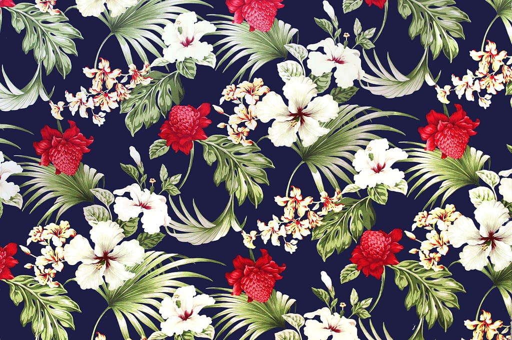 CAA1068 Navy Hawaii Fabric Mart