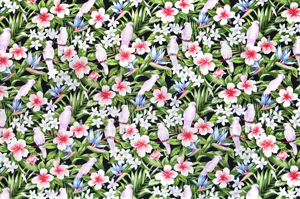 CAA1088 Black Hawaii Fabric Mart