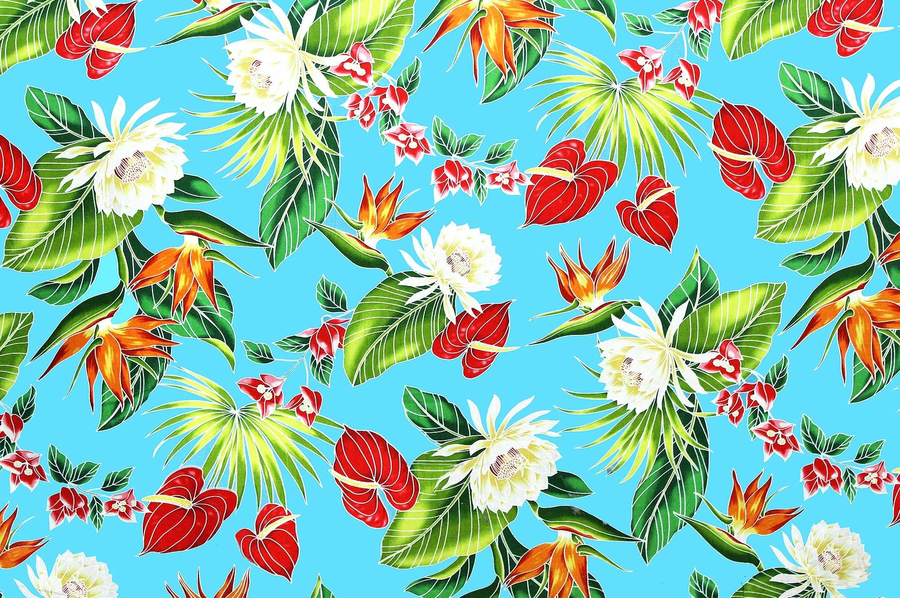 CAA1036 Turq Hawaii Fabric Mart
