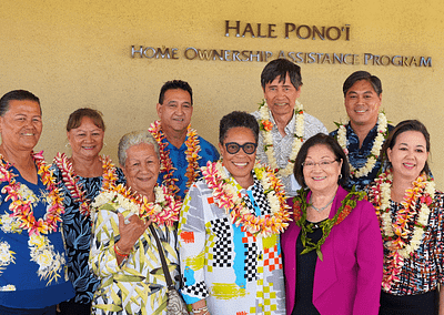 U.S. Secretary of Housing and Urban Development Marcia Fudge, U.S. Senator Mazie Hirono, U.S. Representative Jill Tokuda, and leaders visit Department of Hawaiian Home Lands to address Native Hawaiian housing challenges