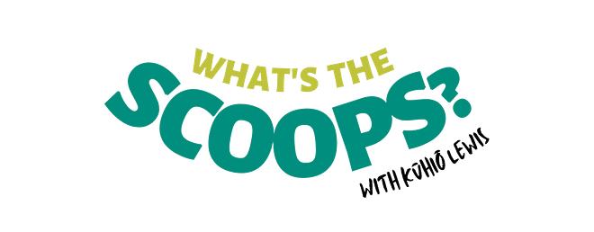 What's the Scoops with Kuhio Lewis Logo