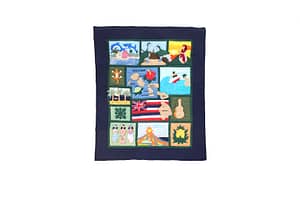 Quilted Baby Blanket – Navy