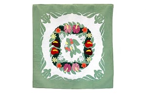 Quilted 80×80 Wall Hanging – Green