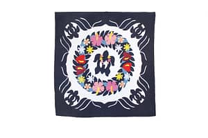 Quilted 60×60 Wall Hanging – Navy