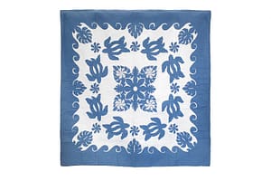 Quilted 80×80 Wall Hanging – Blue
