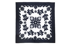 Quilted 80×80 Wall Hanging – Navy