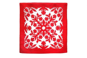 Quilted 80×80 Wall Hanging – Red