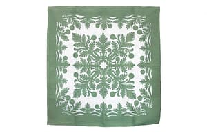 Quilted 80×80 Wall Hanging – Green