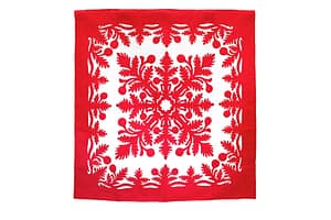 Quilted 80×80 Wall Hanging – Red