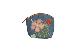 Quilted Coin Pouch – Blue/Green