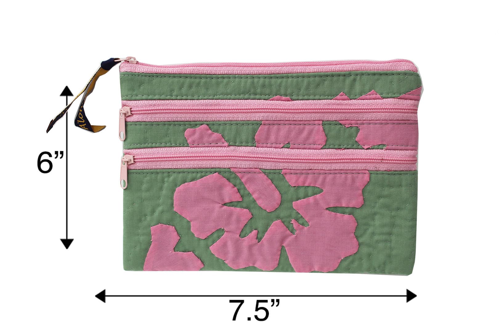 Quilted Large Pouch Sage Hawaii Fabric Mart