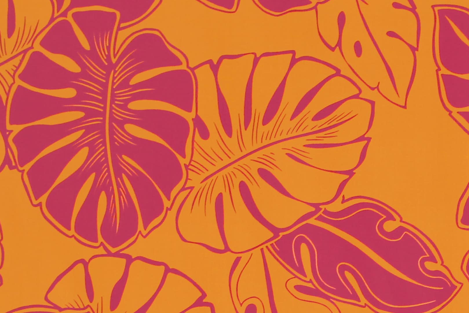 PAB1042 Orange Hawaii Fabric Mart